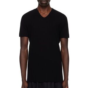 Julius Black Raw Edge T-Shirt NEW